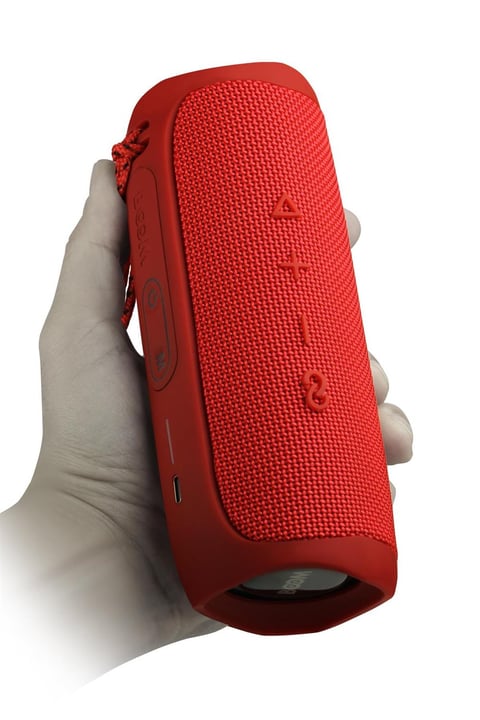 Powerway Boom kırmızı Taşınabilir Ses Bombası Yüksek Ses Çoklu Bağlantı