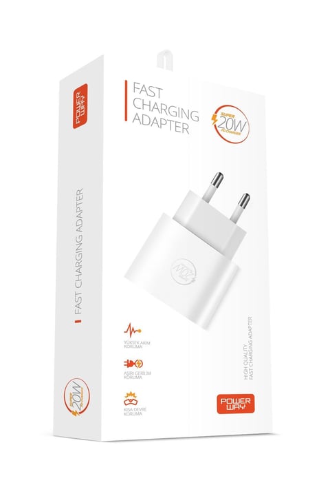 Powerway RX20 PD 20W Type-C Girişli Hızlı Şarj Başlığı