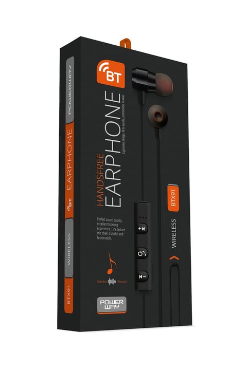 Powerway BTX91 Kulakiçi Kablolu Bluetooth Kulaklık Mikrofonlu Handsfree